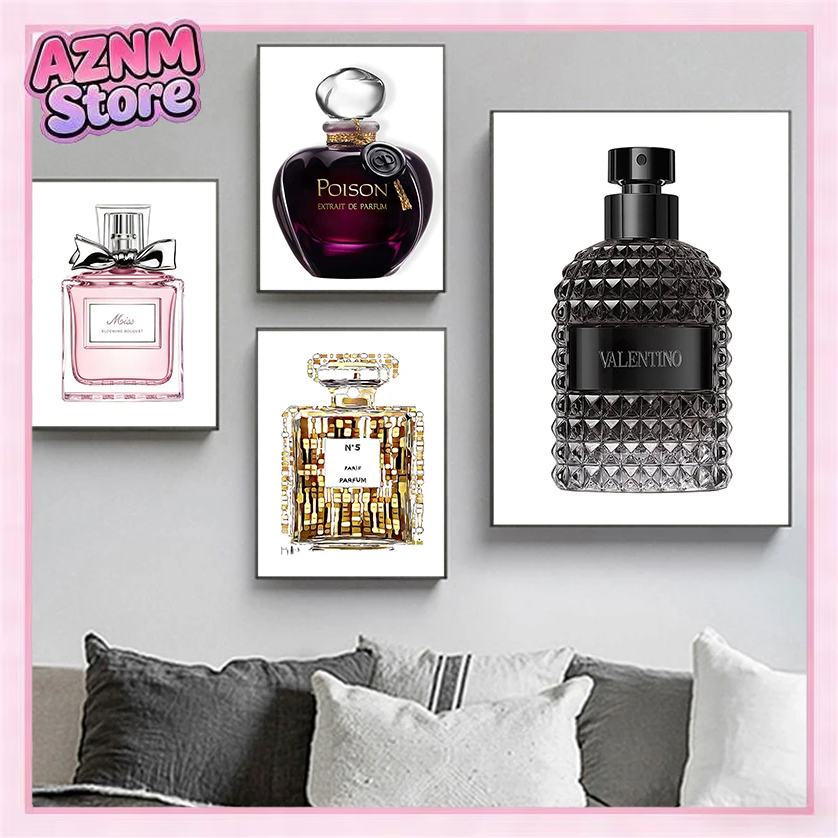 Perfume Fragrance House - لوحة فنية جدارية بدون إطار بتصميم