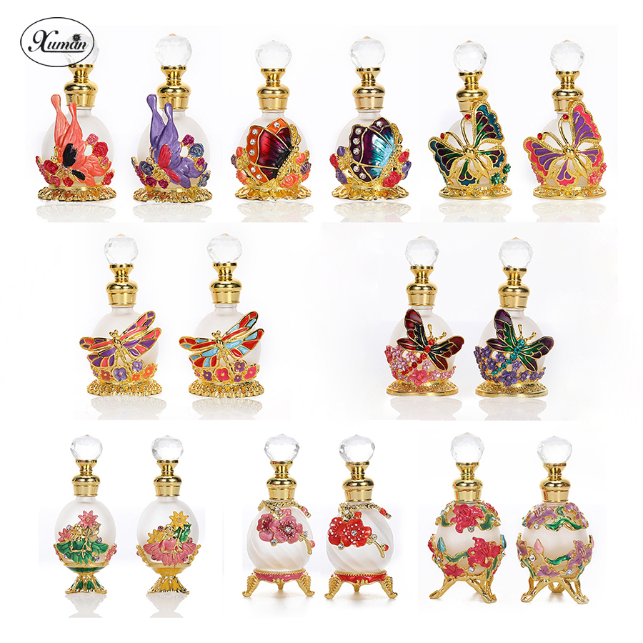 Perfume Fragrance Attar - زجاجة عطر معدنية قابلة لإعادة الملء