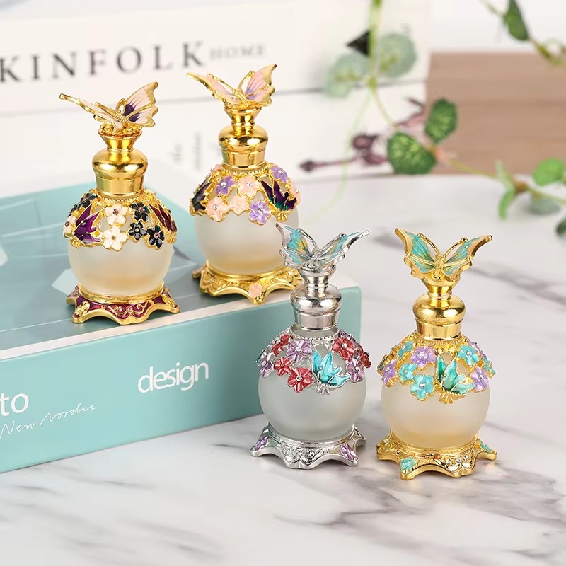 Perfume Fragrance Attar - 15 مللي فراشة معدنية إعادة الملء