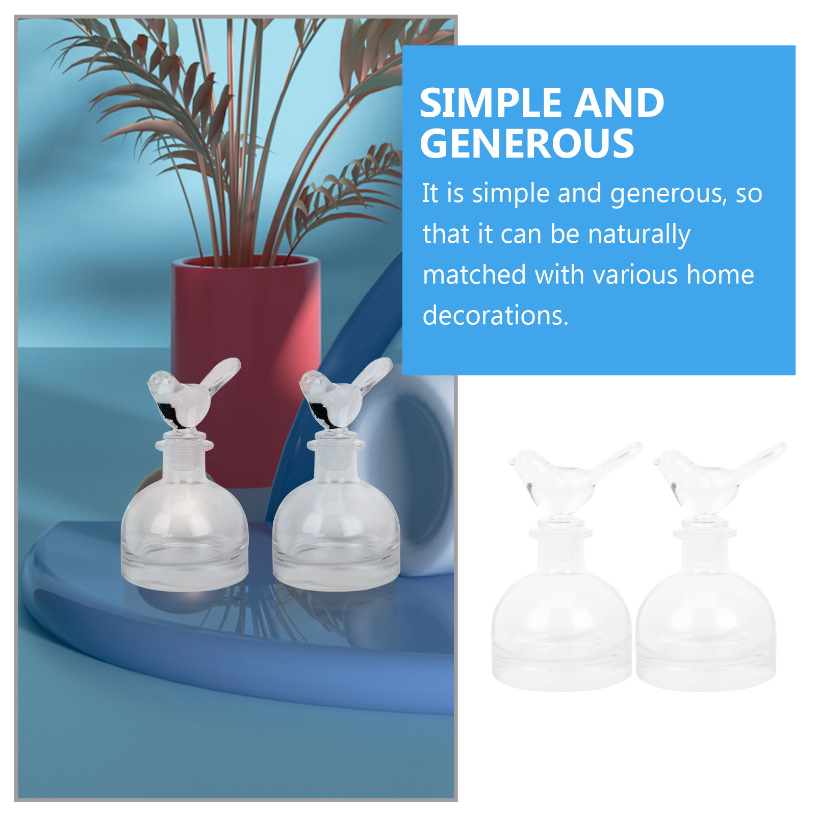 قطعتان من زجاجات العطور الزجاج - مراجعة Perfume Home Fragrance وسعره