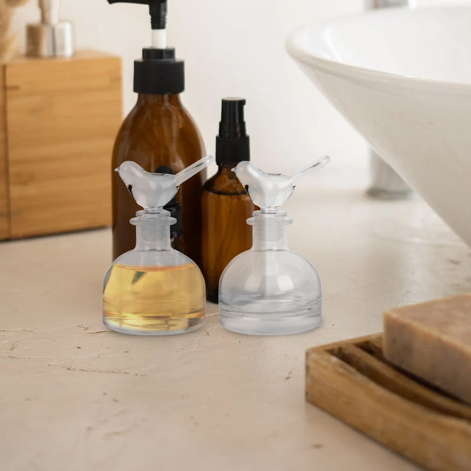 قطعتان من زجاجات العطور الزجاج - مراجعة Perfume Home Fragrance وسعره