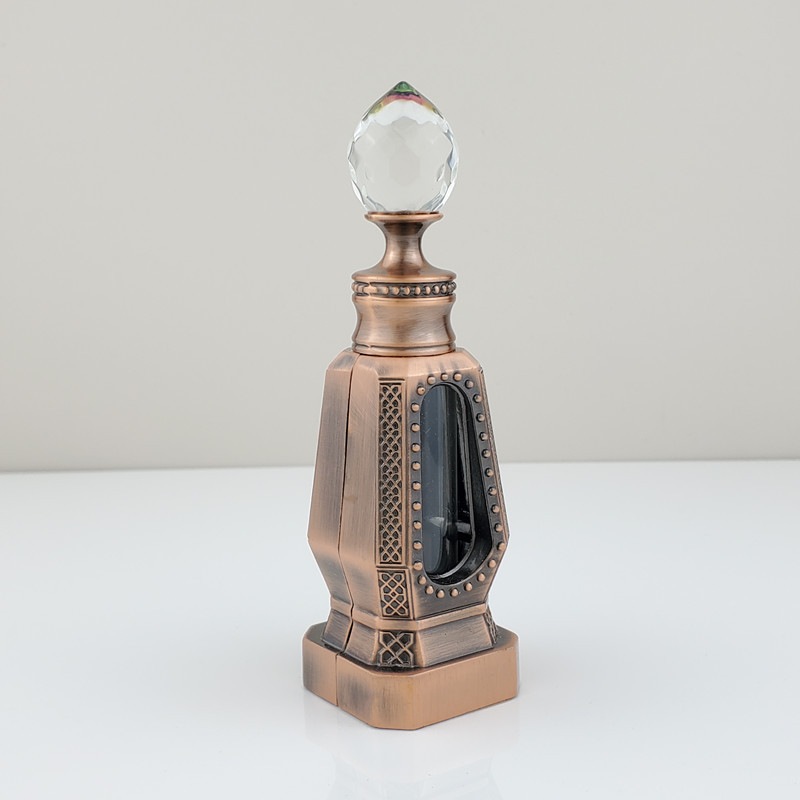 زجاجة عطر معدنية فارغة فاخرة ب - مراجعة Perfume Fragrance Attar وسعره
